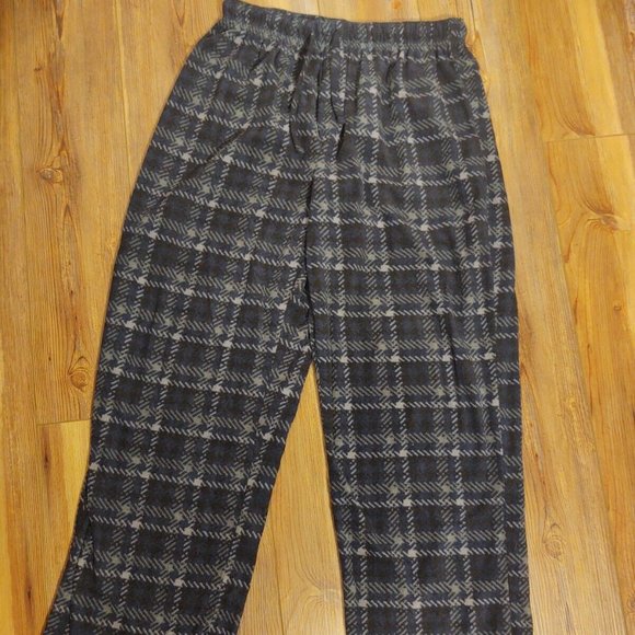 Women's Everyday Living Basics Fleece Plaid Pajama Pants - Sz. M - Picture 1 of 3